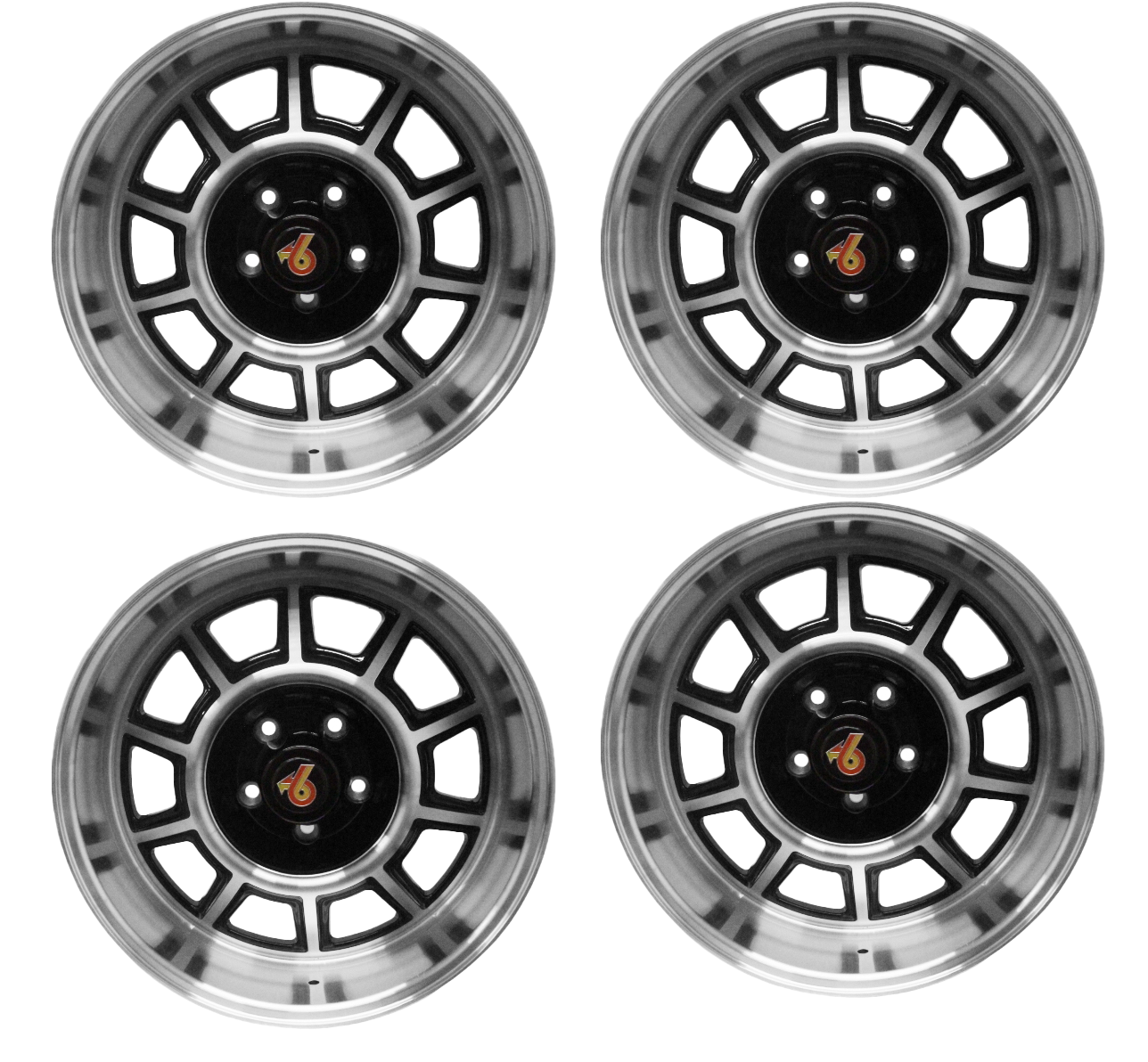Grand National 18" x 8" (2) and 18"x9.5" (2) Aluminum Wheels Rims (Set of 4)